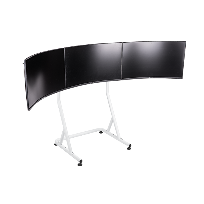 Triple Racing Monitor Stand Snow