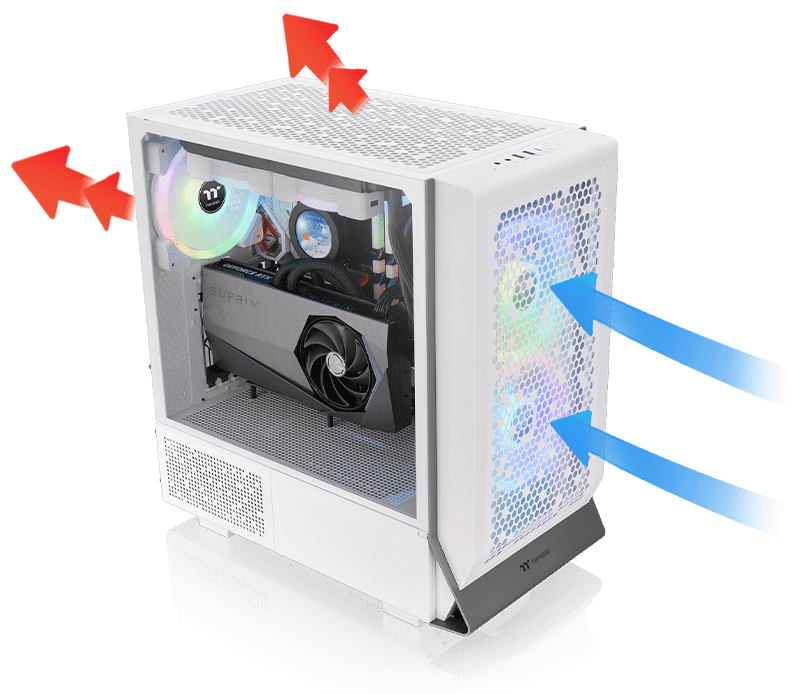 Ceres 300 TG ARGB Snow White - Thermaltake Toughstore