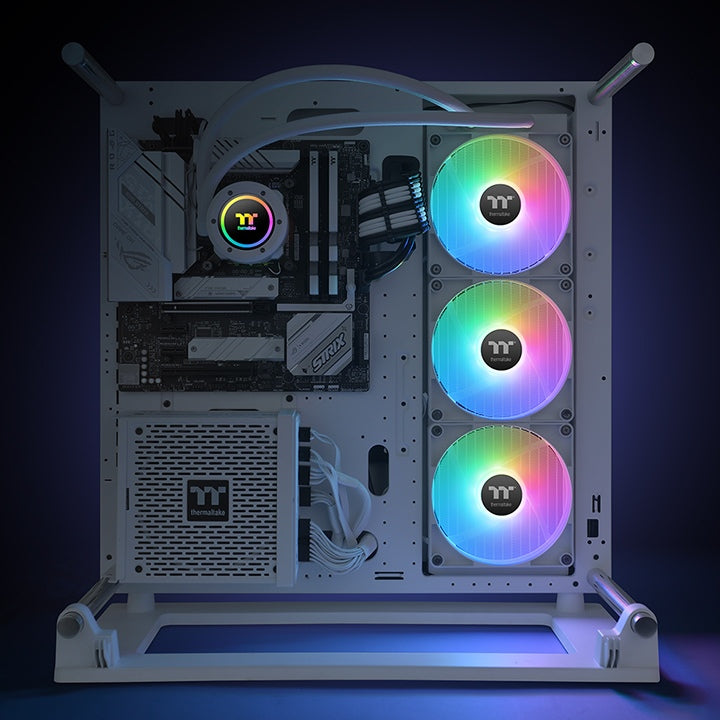 TH420 ARGB V2 Snow CPU AIO Liquid Cooler - Thermaltake Toughstore