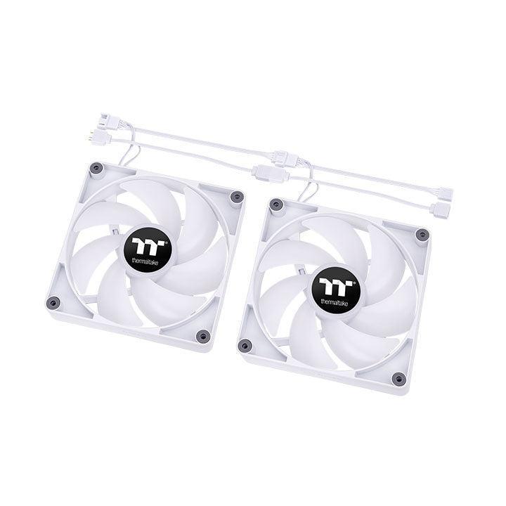 CT120 ARGB Sync PC Cooling Fan White (2-Fan Pack) - Thermaltake Toughstore