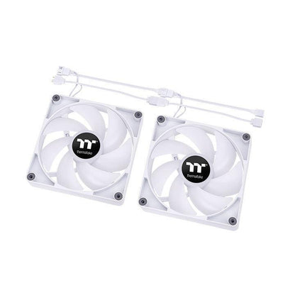 CT140 ARGB Sync PC Cooling Fan White (2-Fan Pack) - Thermaltake Toughstore