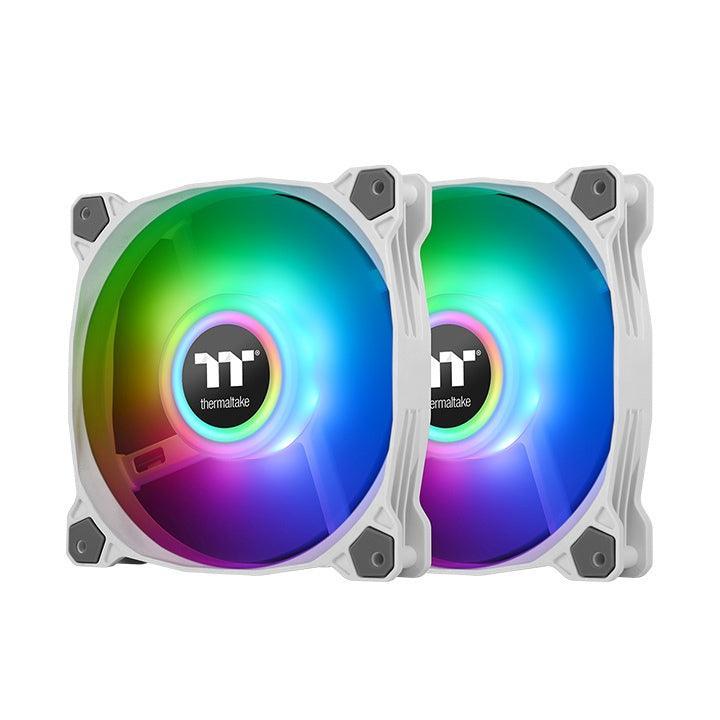 Pure Duo 14 ARGB Sync Radiator Fan White (2-Fan Pack) - Thermaltake Toughstore