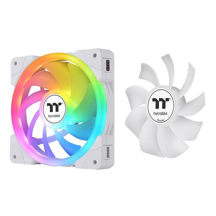 SWAFAN EX14 ARGB Sync PC Cooling Fan White (3-Fan Pack) - Thermaltake Toughstore