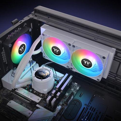 TH240 V2 Ultra ARGB Sync CPU Liquid Cooler Snow Edition All-In-One - Thermaltake Toughstore