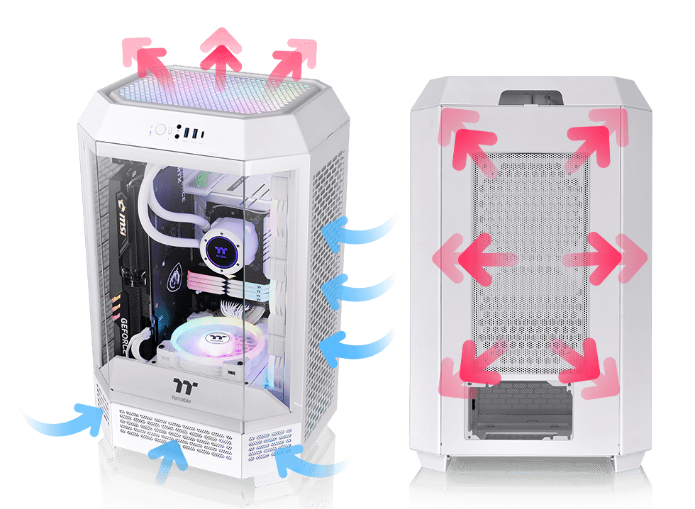 The Tower 300 Snow White - Thermaltake Toughstore