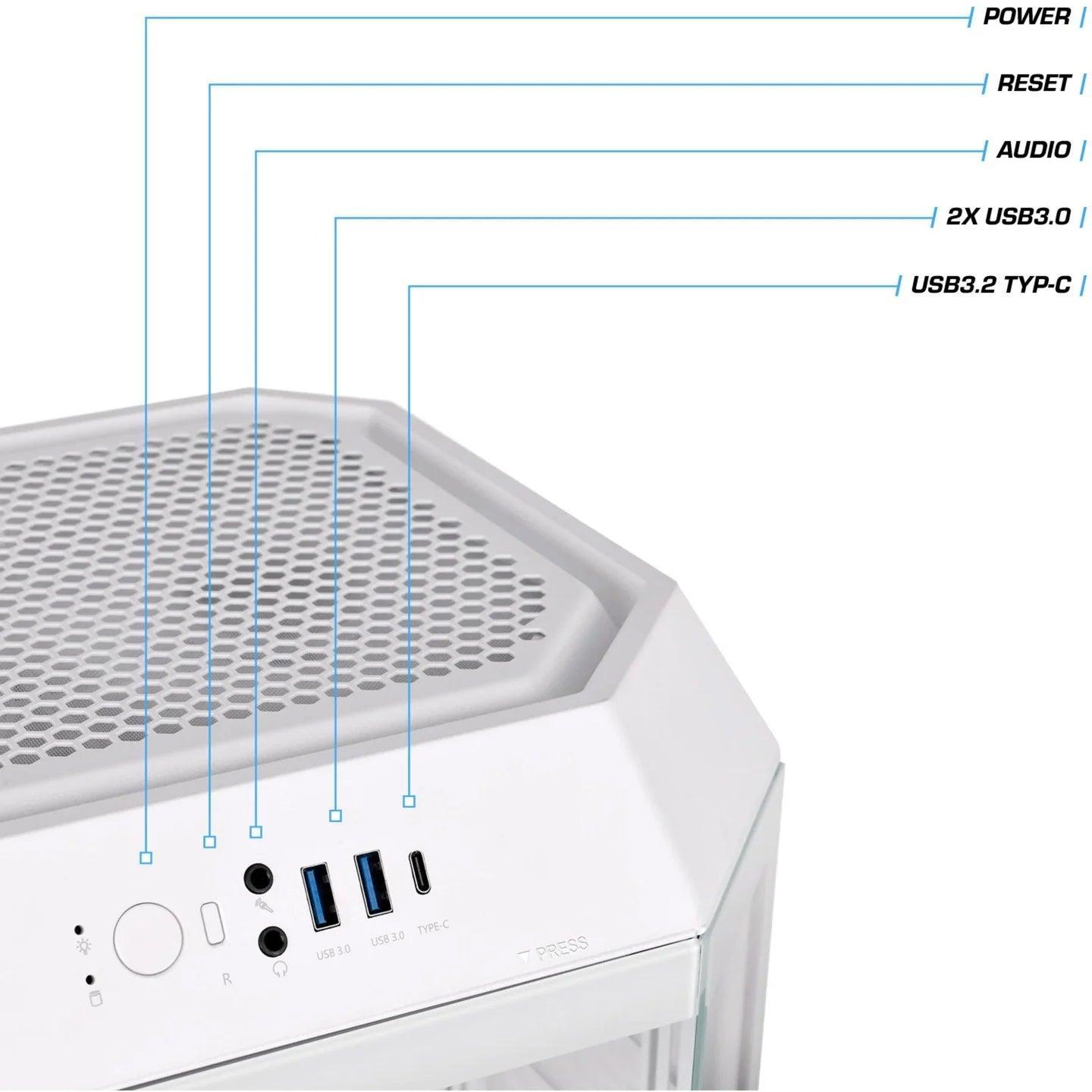 Toughline Liquid T300i Snow Gaming PC - Thermaltake Toughstore